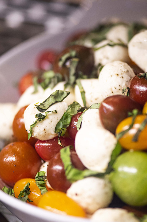 Artisan vegetable salad lunch at Oakville Grocery