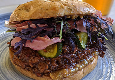 Oakville Grocery Pulled Pork Sandwich Lunch