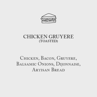Chicken Gruyere Sandwich