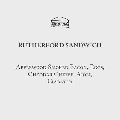 Rutherford Breakfast Sandwich