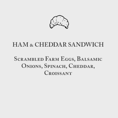 Ham & Cheddar Breakfast Sandwich