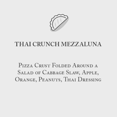 Thai Crunch Mezzaluna